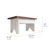 Addie Joy Big Step Decorative Step Stool - Walnut/White Wash